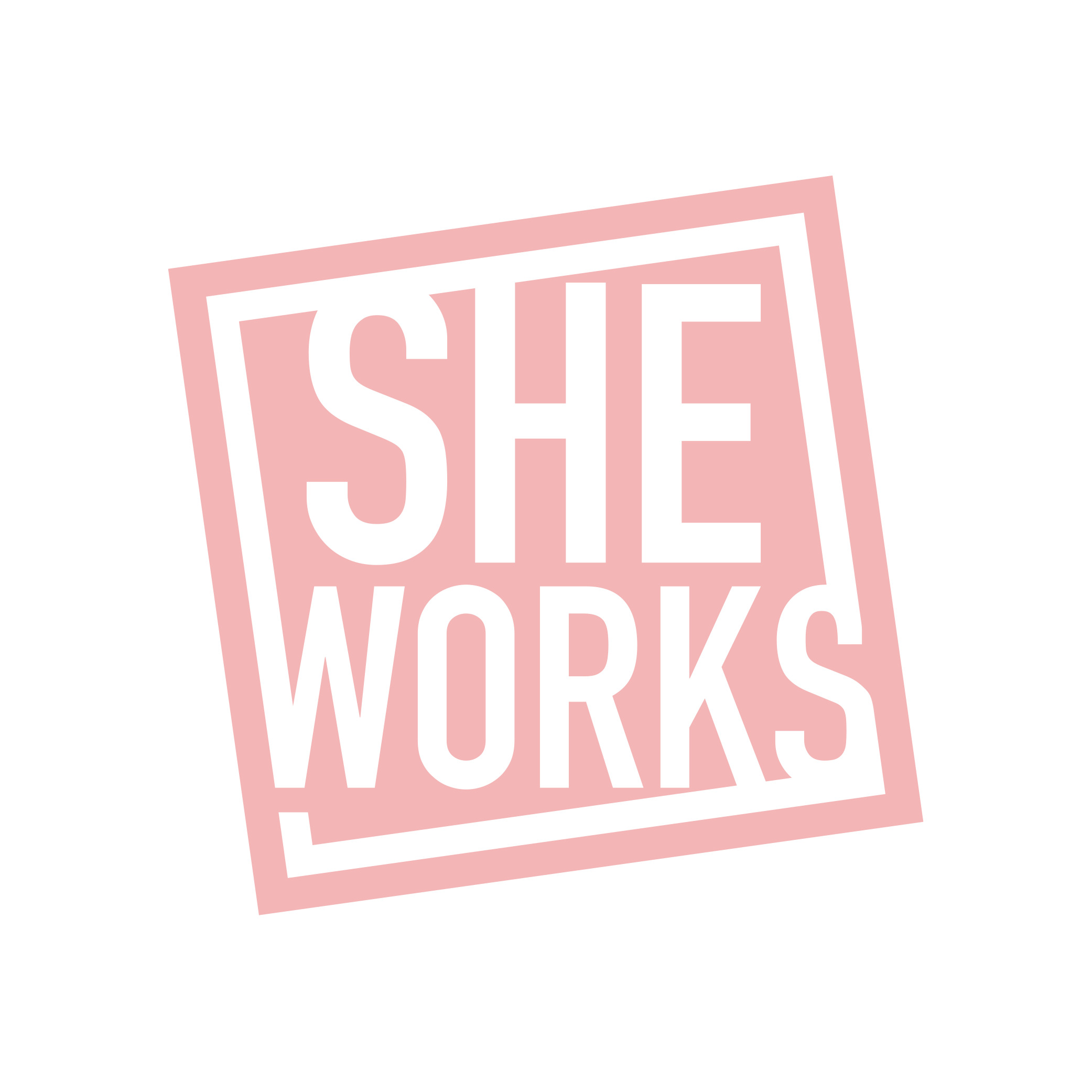 She works - logo fond blanc
